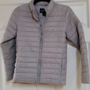 Lands' End Kids Gray Puffer Jacket